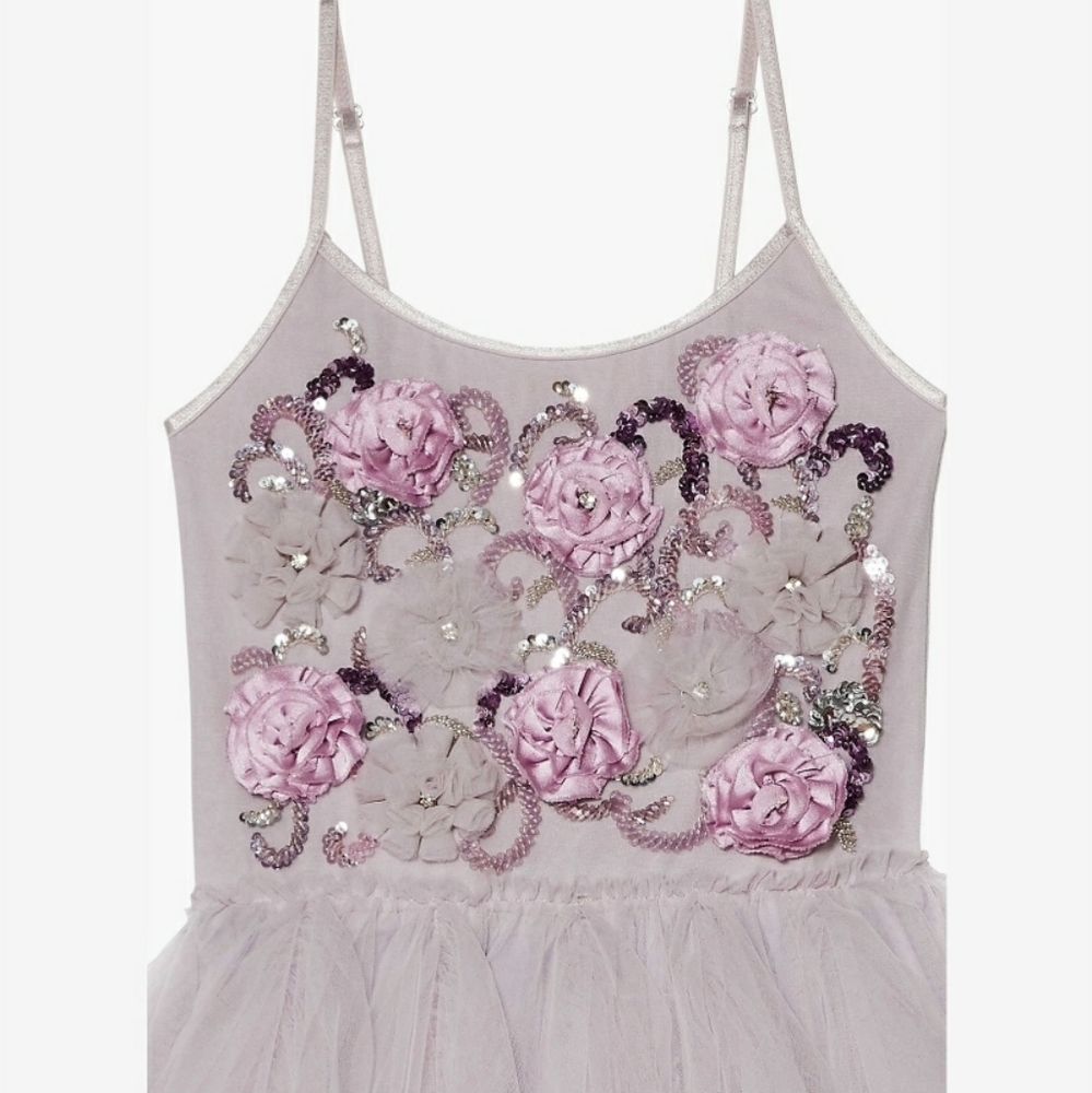 TTDM tutu du monde pink floral hi-low dress 10 11 - Picture 2 of 7